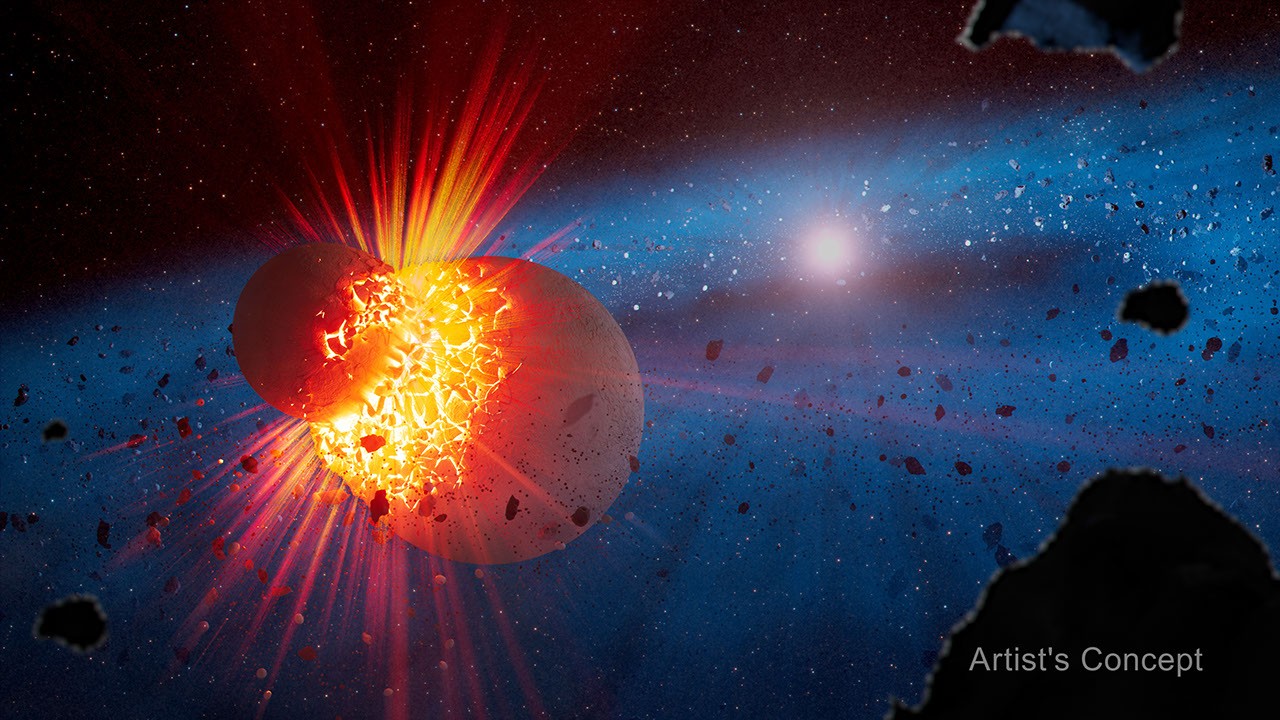 Webb: colisiones que destrozan planetas — y lo que revelan sobre el origen de la Luna